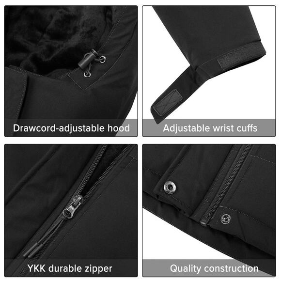 Womens Winter Coat Waterproof Ski Jacket Windproof for Snow Rain Size XXL - Picture 5 of 10